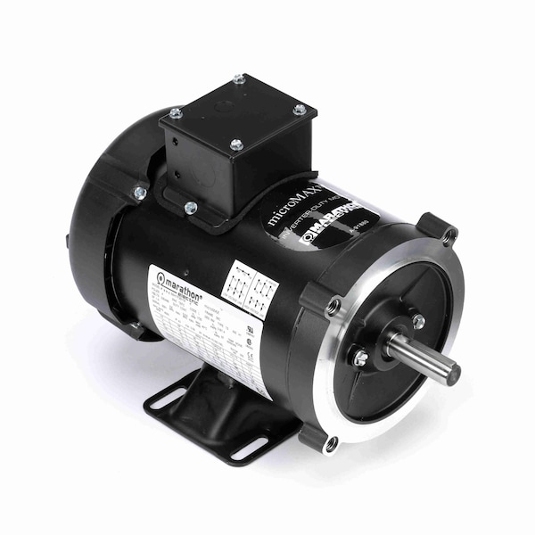 Leeson Motor 0.75 Hp Variable Speed Motor, 3 Phase, 1800 Rpm, 230/460 V, 56C Frame, Tefc Y362 - main